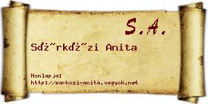 Sárközi Anita névjegykártya